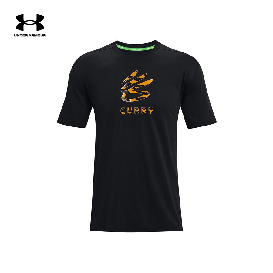 Áo thun tay ngắn thể thao nam Under Armour CURRY LILY TIGER LOGO - 1366623-001