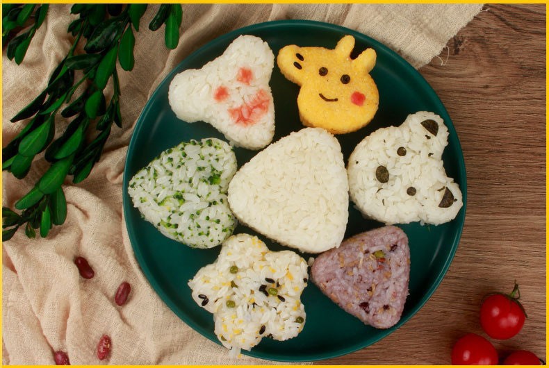 Khuôn làm cơm cuộn sushi tạo hình nhiều mẫu