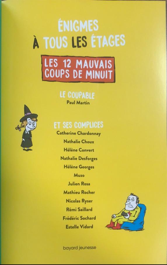 Sách giải đố tương tác tiếng Pháp: Ne Enigmes A Tous Les Etages Tome 2 Les Douze Mauvais Coups De Minuit