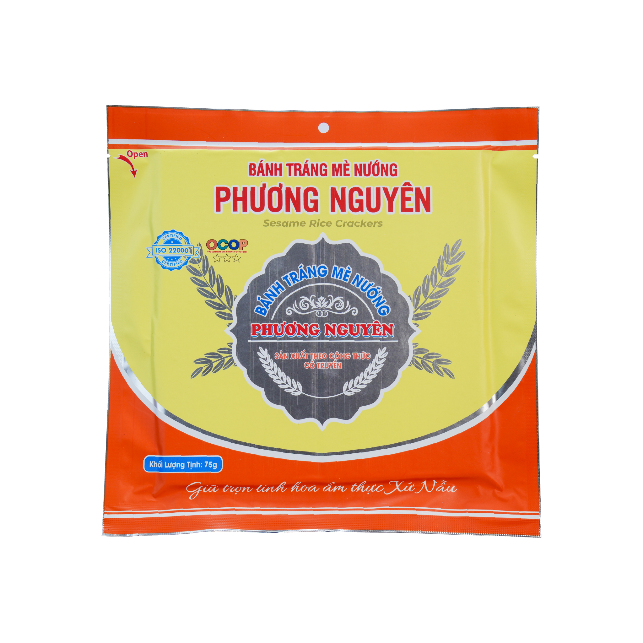 [ Combo 20 gói ] Bánh Tráng Mè Nướng Phương Nguyên 75g