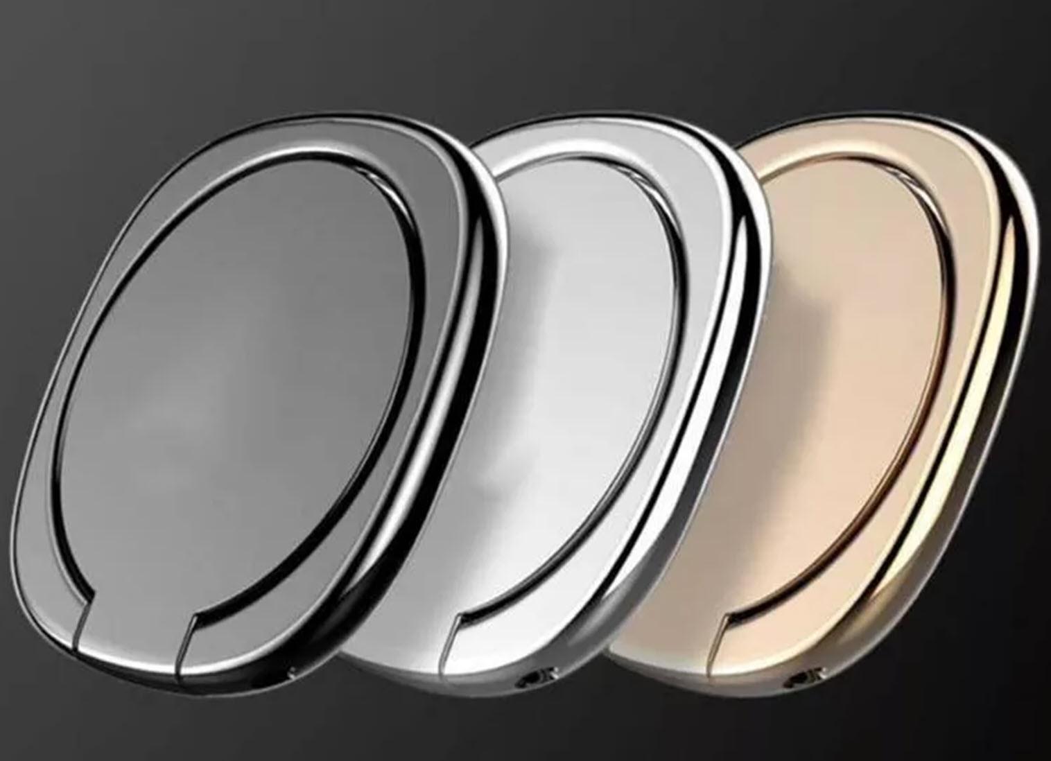 Móc iring đeo điện thoại di động dán sau ốp lưng để đỡ điện thoại , chống trộm cướp khi đi đường, có thể xoay