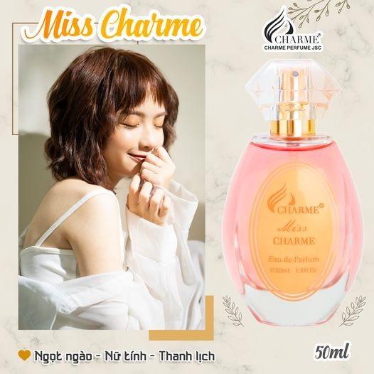 Nước hoa nữ lưu hương lâu, Charme Miss Charme, mùi hương nhẹ nhàng, mượt mà như sự âu yếm của rừng xanh, 100ml