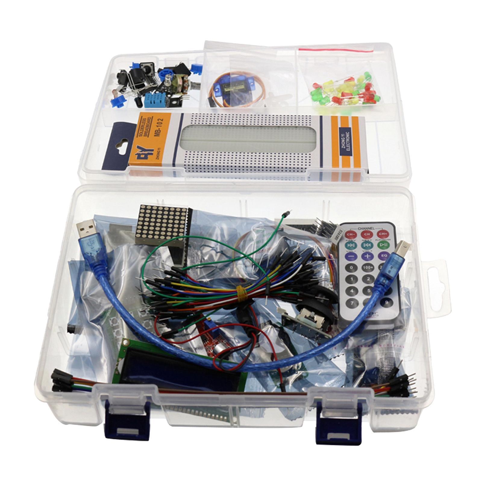 Mega 2560 Project The Most Complete Ultimate Starter Kit Compatible with MEGA 2560 R3 Controller Board, LCD 1602, Servo, Stepper Motor
