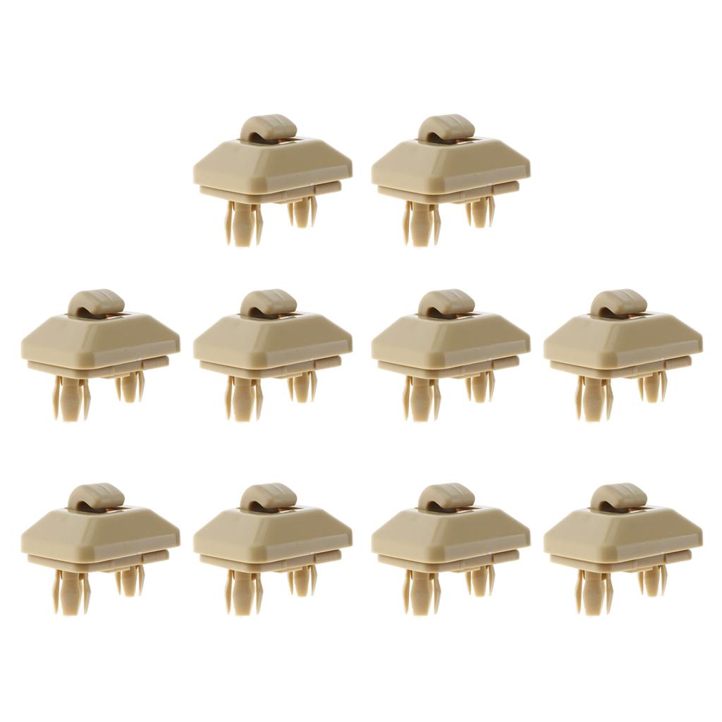 10 Pieces Car Sun Visor Clip Rivet Retainer Fastener for  A4 B6 B7