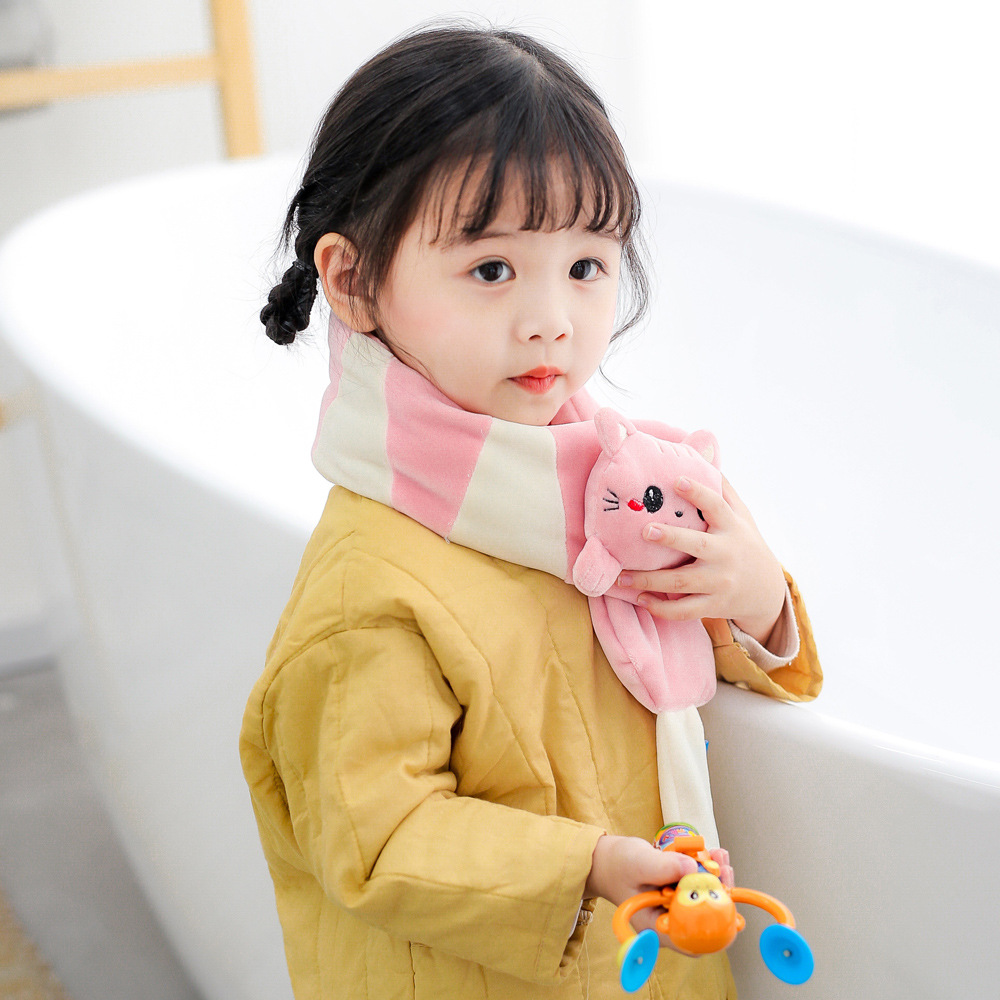 Khăn mèo con khăn quàng cổ cho bé gái 1-6 tuổi nhiều màu