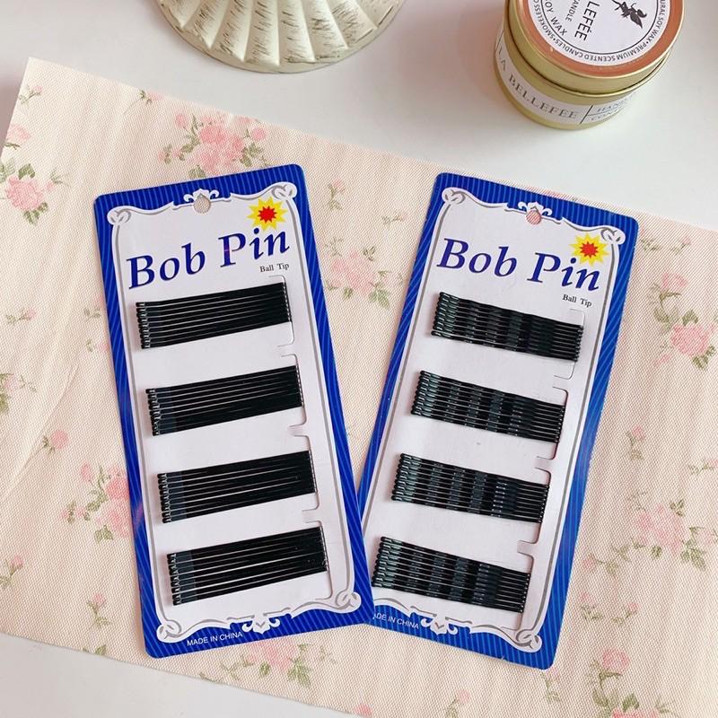Kẹp tăm đen tiện dụng Ulzzang Bob pin