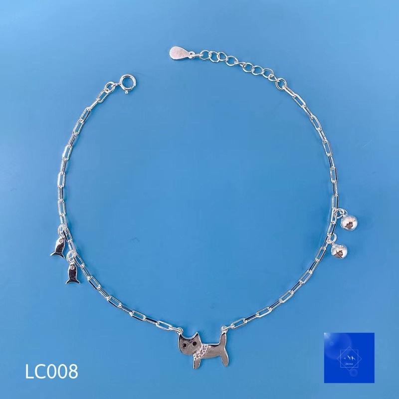 Lắc chân bạc nữ, lắc chân bạc FARRA 925 -LC008