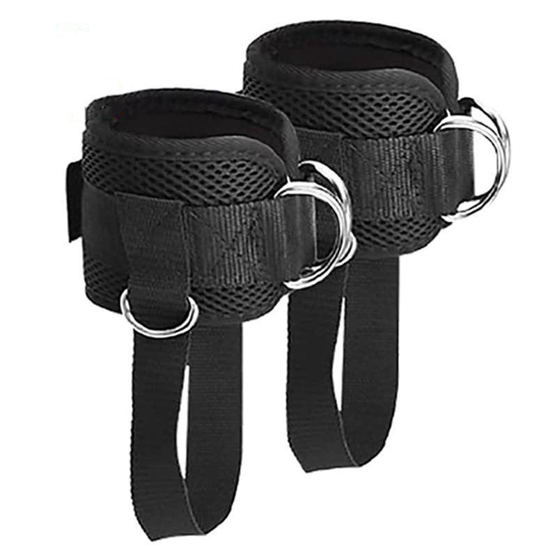 Đai Quấn Cổ Chân Có Dây Cố Định Giầy 4 Vị Trí Móc Hỗ Trợ Tập Chân Mông Với Cáp Tại Phòng GYM