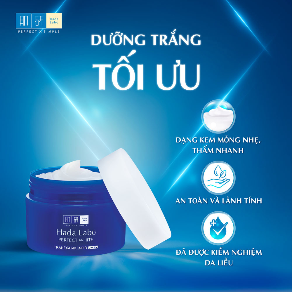 Kem Trắng Hoàn Hảo Hada Labo Perfect White 50g