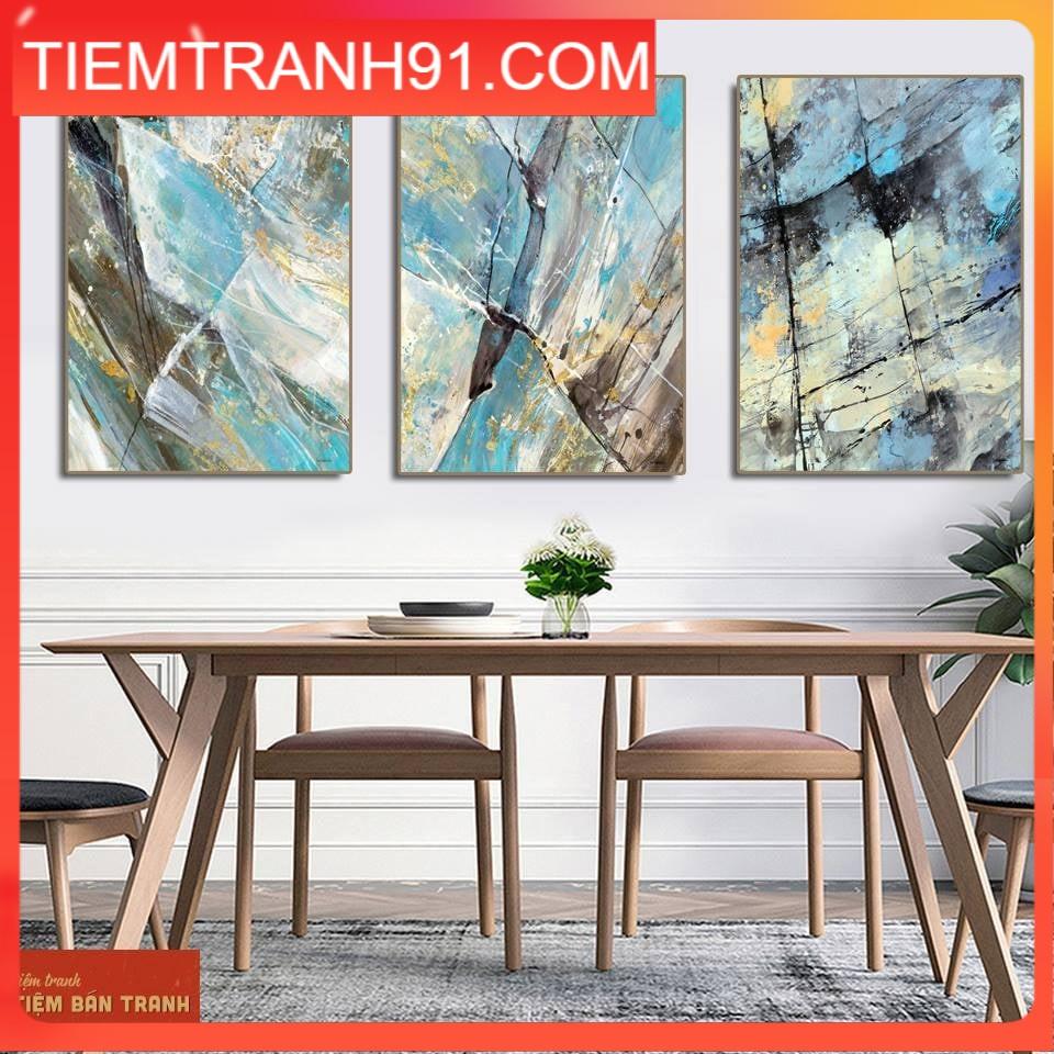 Tranh treo tường - Bộ 3 bức canvas tổng hợp 100 , tranh canvas giá rẻ