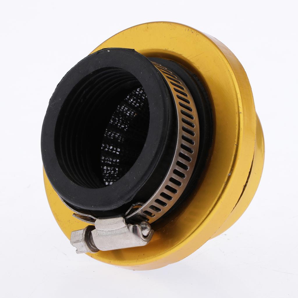 Air Filter Motorcycle Moped Motorbike 35mm Carburetor Inlet Intake Yellow