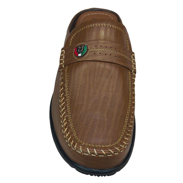 Dép Bít Mũi Nam Da Bò Thật TiTi ĐÔ Cao Cấp GSB2080d