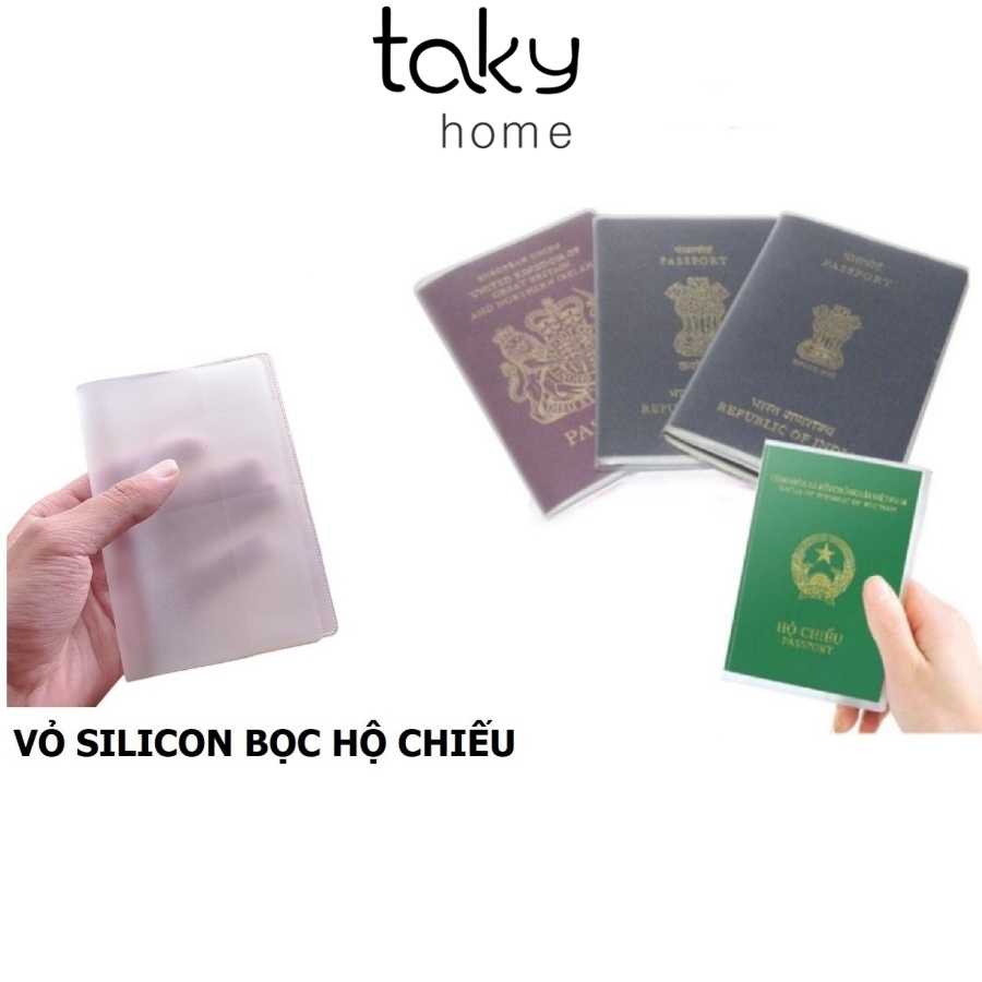 Bao Passport – Vỏ Bọc Hộ Chiếu,  Dẻo Trong Suốt, Tiện Dụng, An Toàn Khi Đi Du Lịch, Nhỏ Gọn, Dễ Dàng Sử Dụng - Takyhome5310