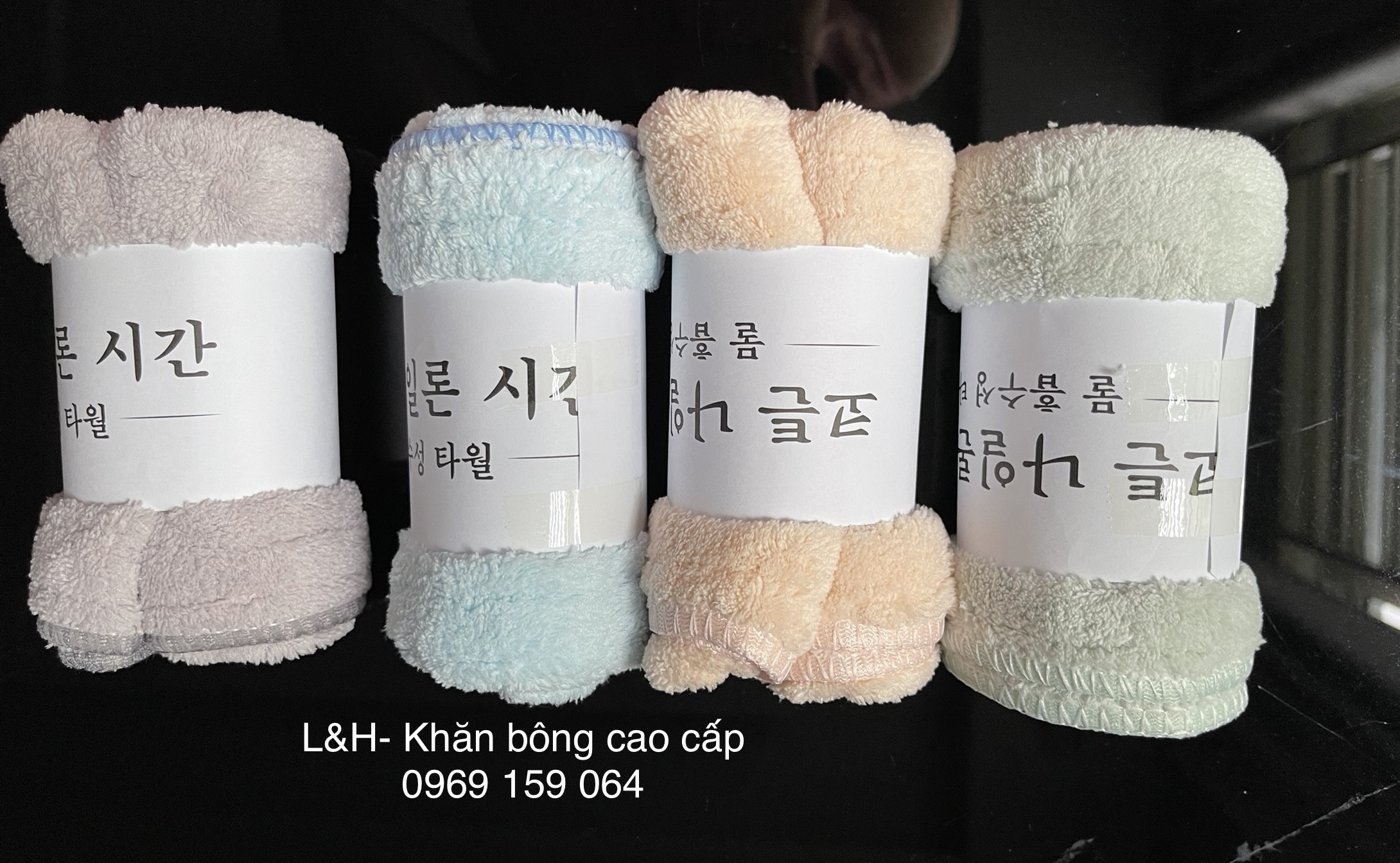 Khăn mặt lông cừu, KT 30x50 cm