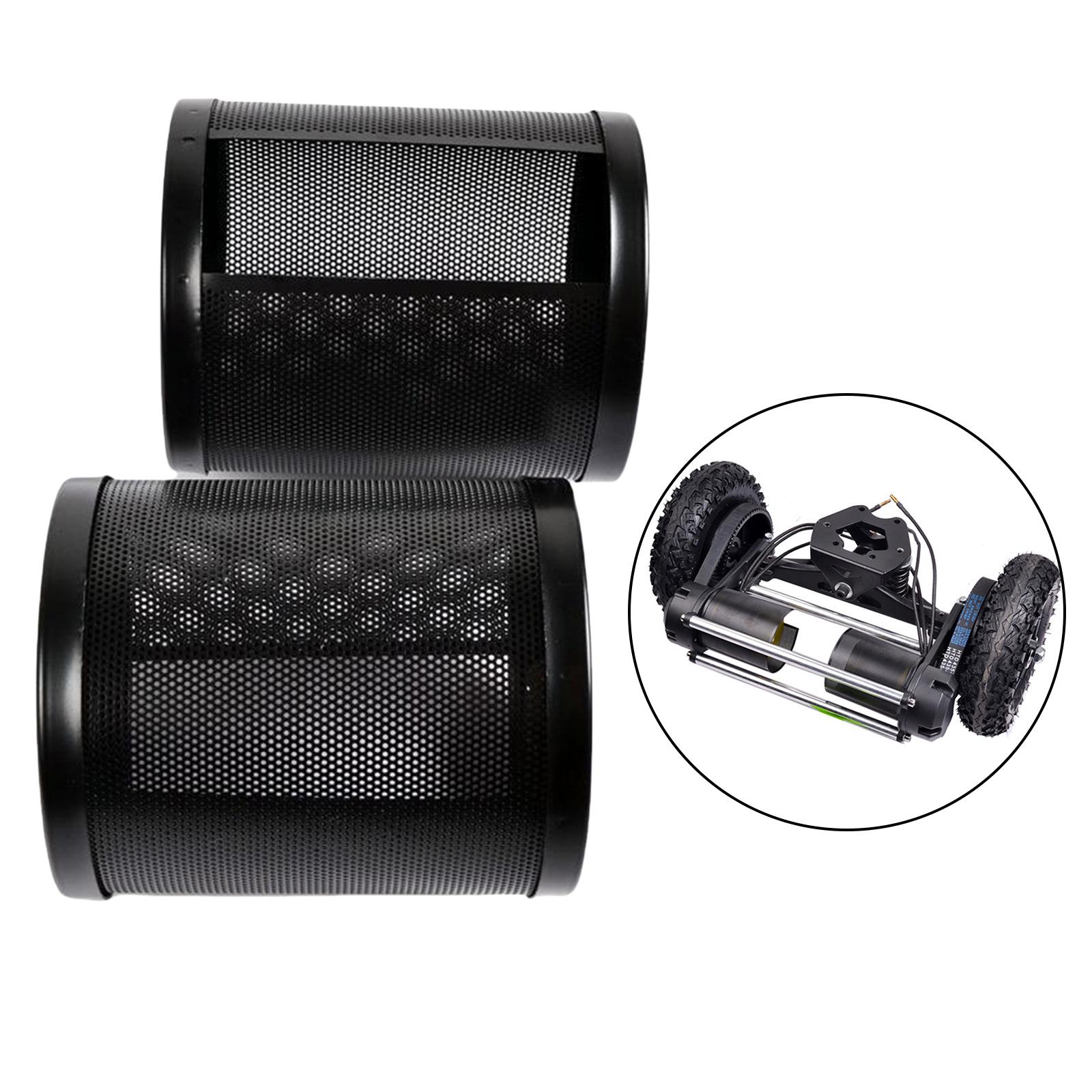 1 Pair Metal Cover for Electric Skateboard Brushless Motor Protected Metal Motor for 6065 6374 Motor Guard Scratchproof Accessories