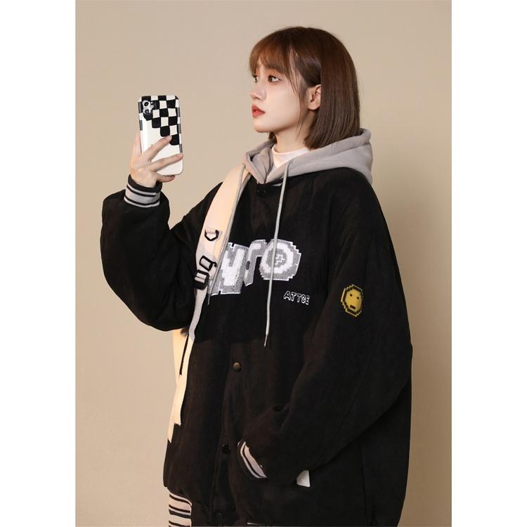 Áo khoác Hoodie nam Nữ Unisex Untok – Áo bomber mũ trùm đầu ,chất nỉ dày ấm 2 lớp cúc bấm - MayLinhShop