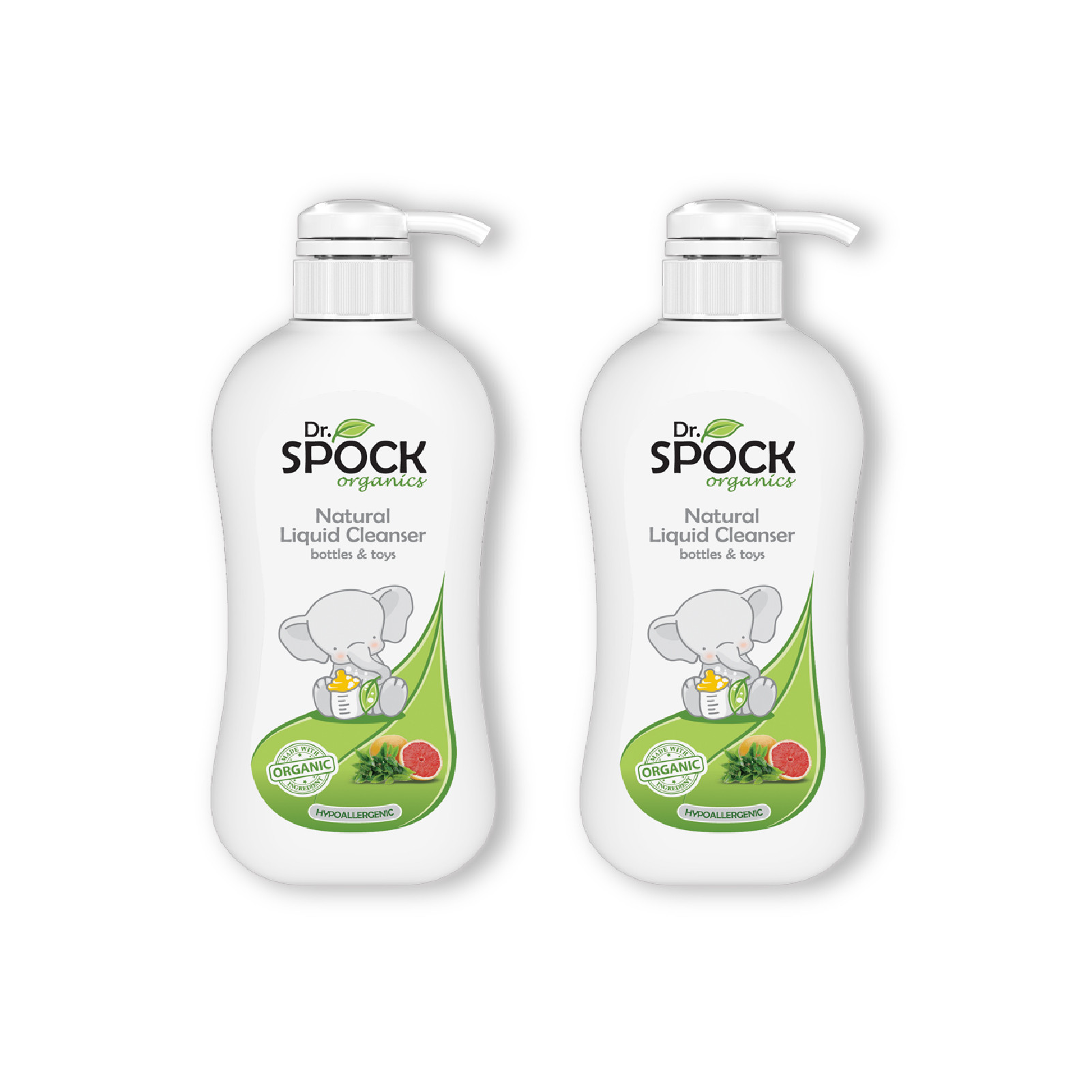 COMBO 2 Nước rửa bình sữa Organic Dr Spock Chai 320ml