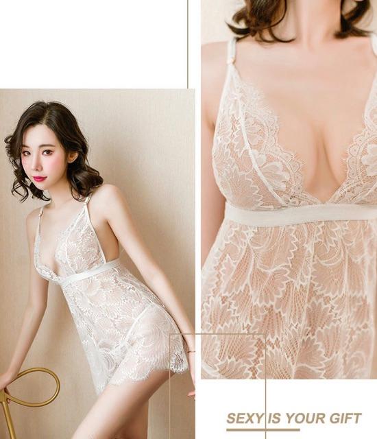 Sx 698 váy ngủ ren gợi cảm - đầm ngủ sexy -MinhTrang