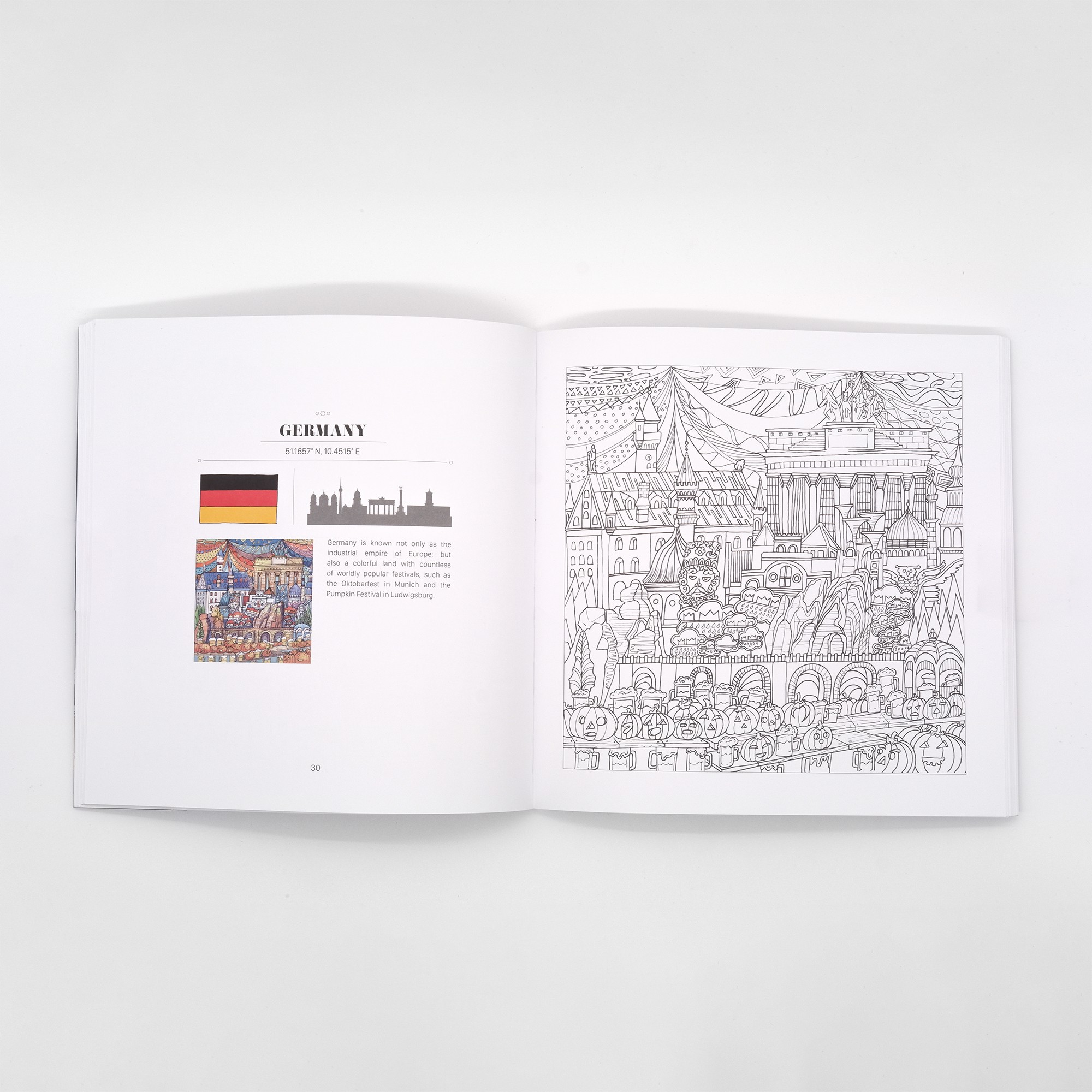 Magnificent Europe Coloring Book