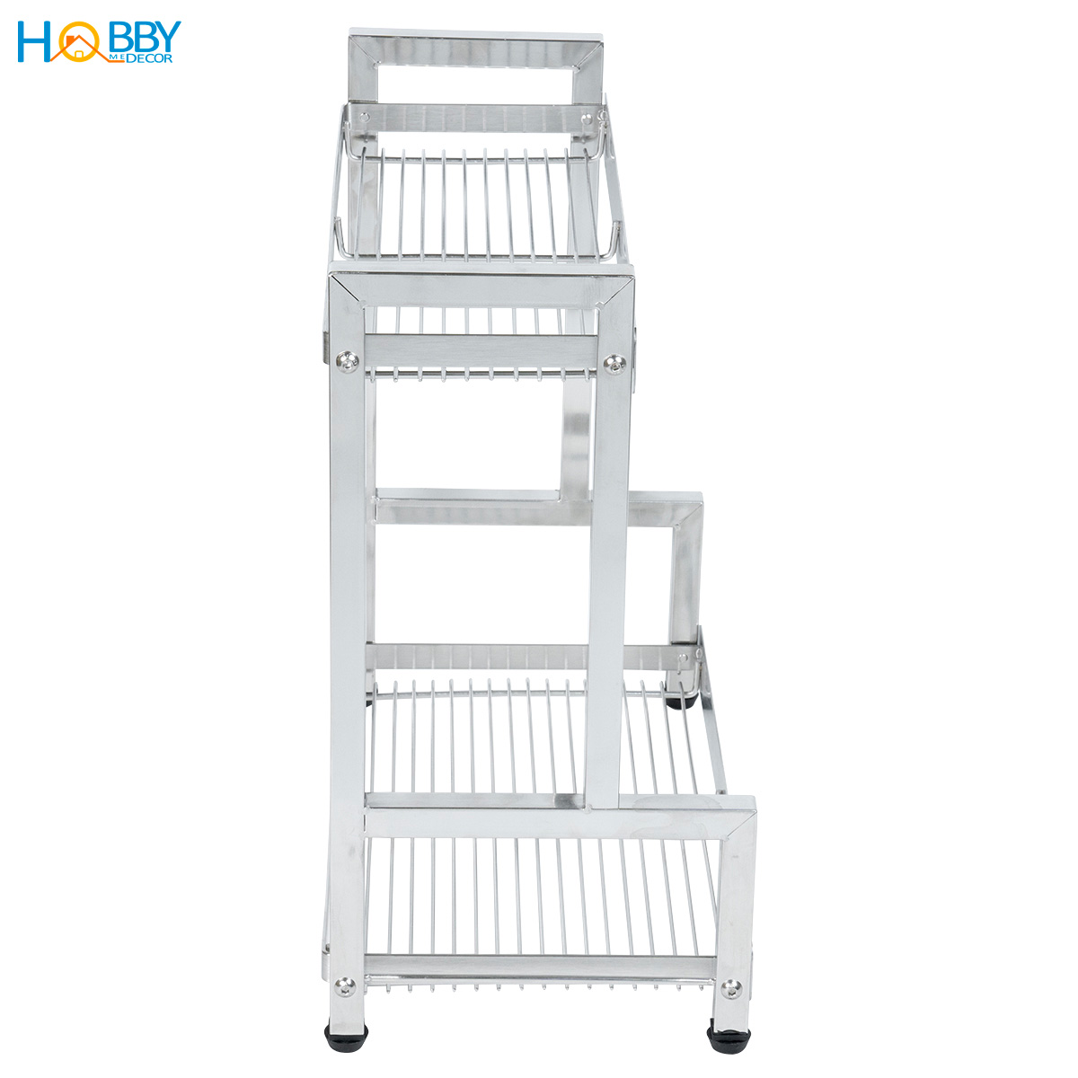 Kệ đựng gia vị nhà bếp 2 tầng Inox 304 đa năng Hobby home decor GV2TN