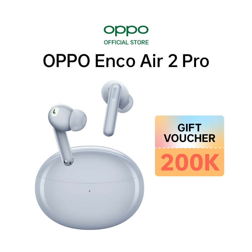 Tai Nghe True Wireless OPPO Enco Air 2 Pro | Hiệu Ứng Âm Thanh Enco Live | Drivers Dynamic 12.4mm | Hàng Chính Hãng