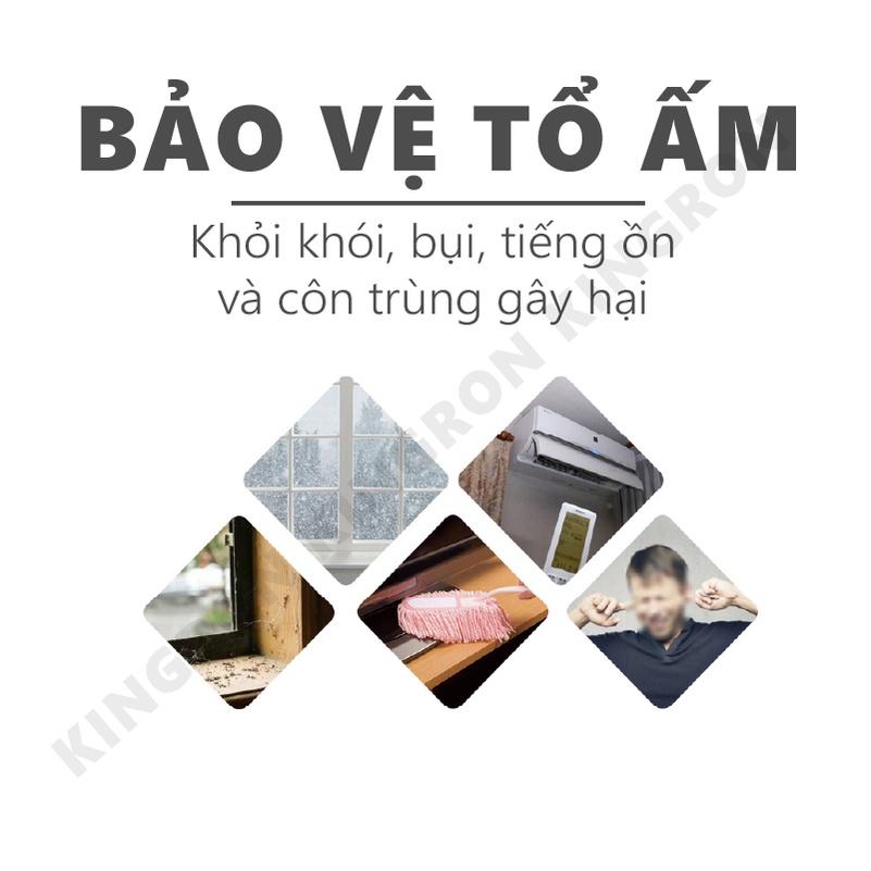 Thanh nẹp chắn khe hở dán chân cửa, chống bụi, chống côn trùng RPVC Miếng chặn cửa PVC tam giác đa năng KINGRON