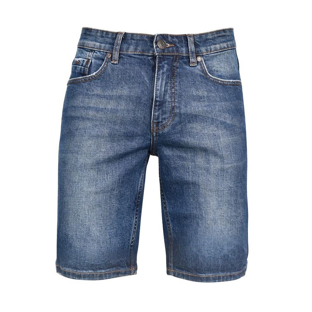 Quần Bò Ngắn Nam Short Jean Wash Bạc Không Nhăn Có Big Size