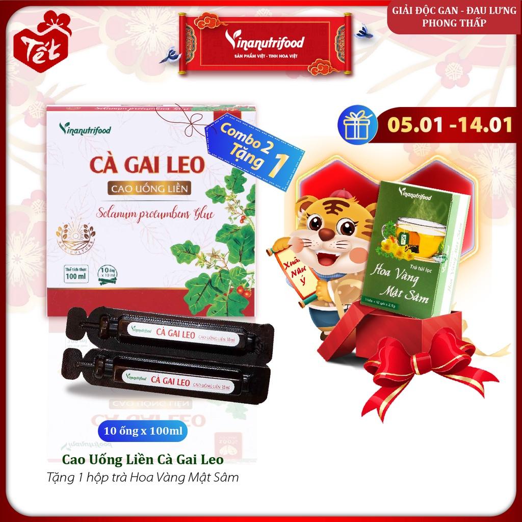 Cao uống liền Cà gai leo Vinanutrifood tốt cho gan, 10 ống x 10ml