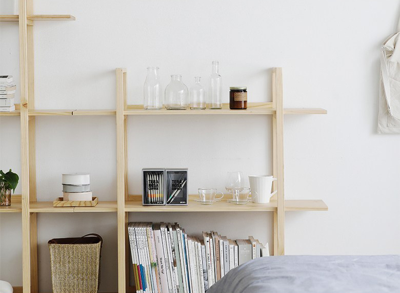 KỆ SÁCH HÀN QUỐC 3 TẦNG - BILON BOOK SHELF NẢTURAL