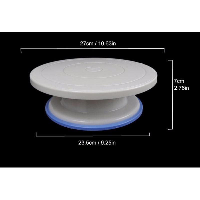 Bàn xoay nhựa đế silicon 28cm