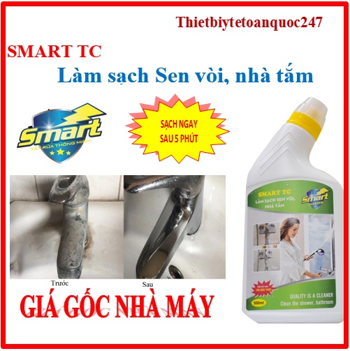 Dung dịch vệ sinh thông minh Smart TS: tẩy mọi cặn canxi trên inox, vòi sen