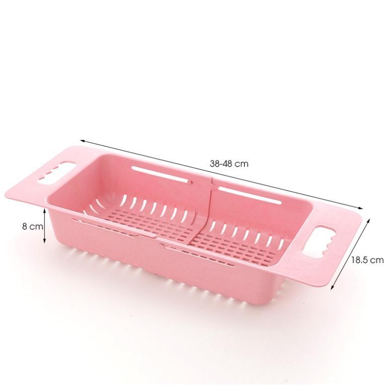 Rổ gác bồn rửa chén Việt Nhật 5613 điều chỉnh kích thước - Khay để đồ gác bồn rửa bát thông minh