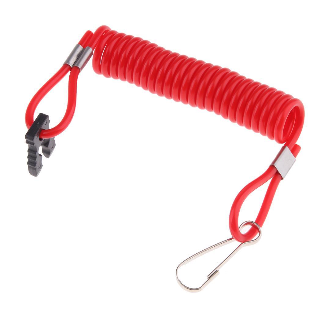 2X Boat Marine Kill Stop Switch Key Lanyard Fit for Outboard
