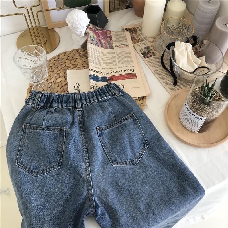 Quần baggy jeans lưng thun