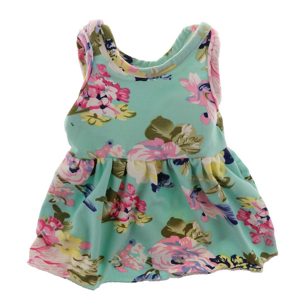 Fashion Doll Summer Outfits Sleeveless Casual Dress  For