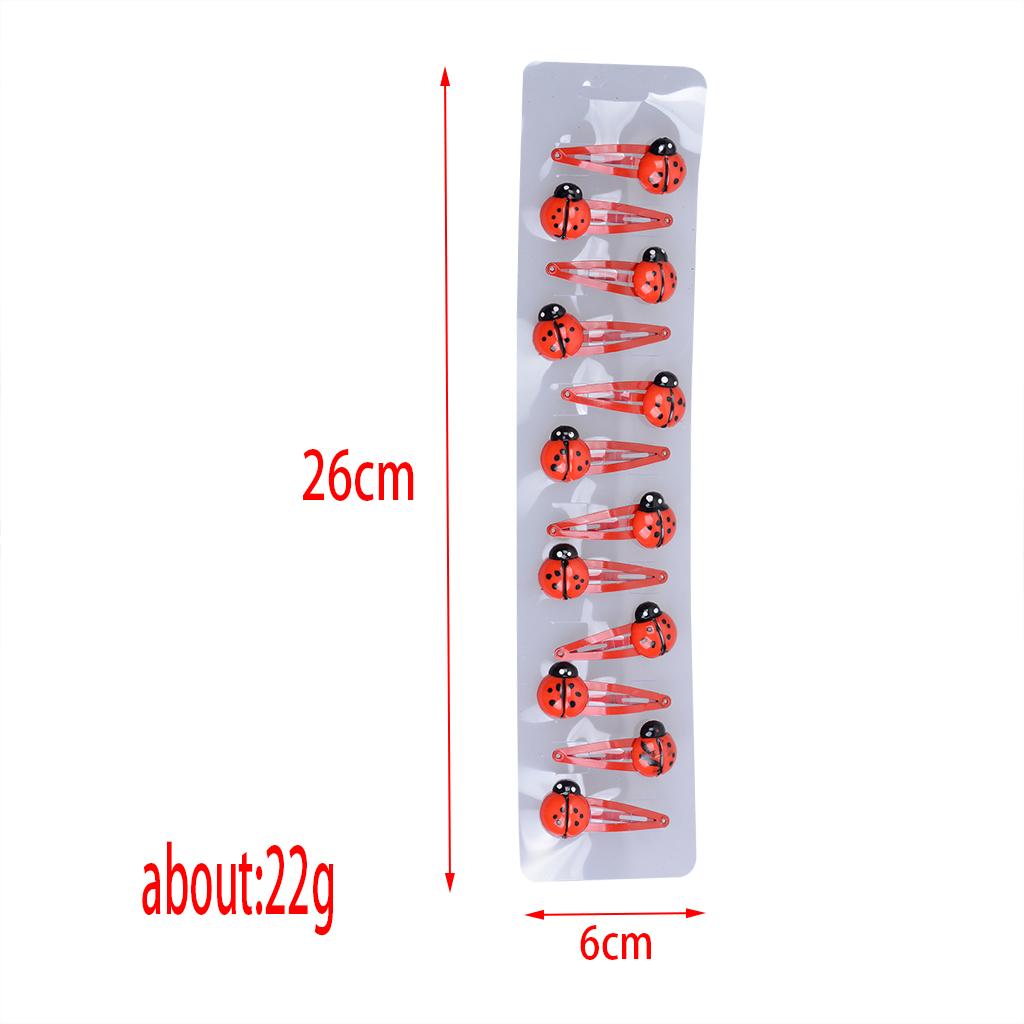12pcs/Pack Hair Clips Cute Mix Color Assorted Baby Kids Girls Hair Pin