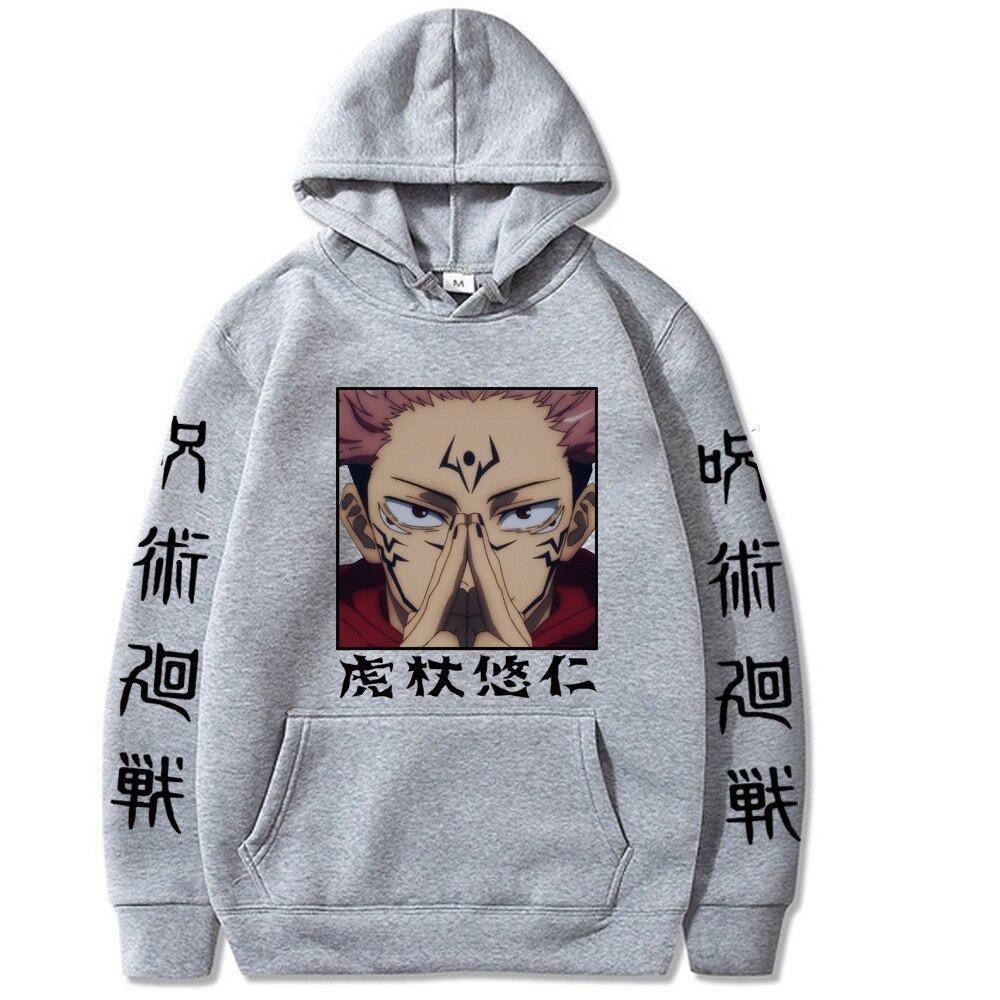 Anime Cửu Âm Chân Kinh Kaisen Áo Hoodie Itadori Harajuku Dạo Phố Hip Hop Áo Nỉ Rời Nam Quần Áo