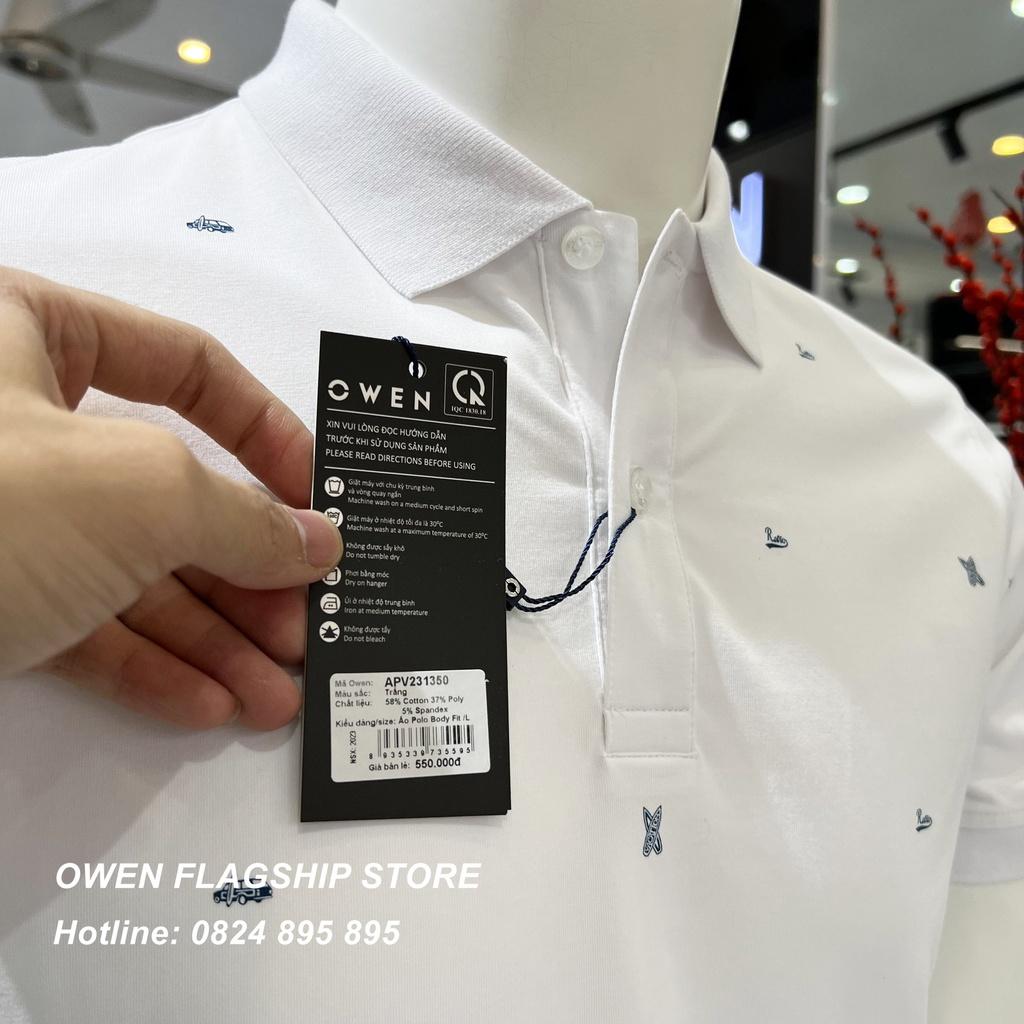 Áo Polo nam Owen chất Cotton thấm hút mồ hôi thoáng mát Mã APV231350