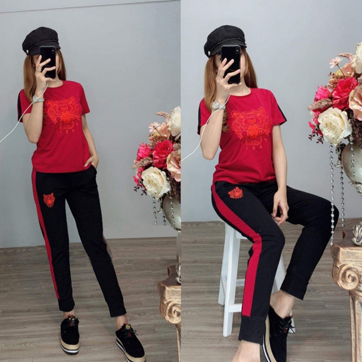 ĐỒ BỘ THUN THỂ THAO THÊU HÌNH HỔ