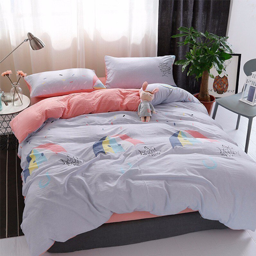 Bộ vỏ chăn ga gối cotton tici Pastel cao cấp A - mẫu mã đa dạng, màu sắc tươi sáng