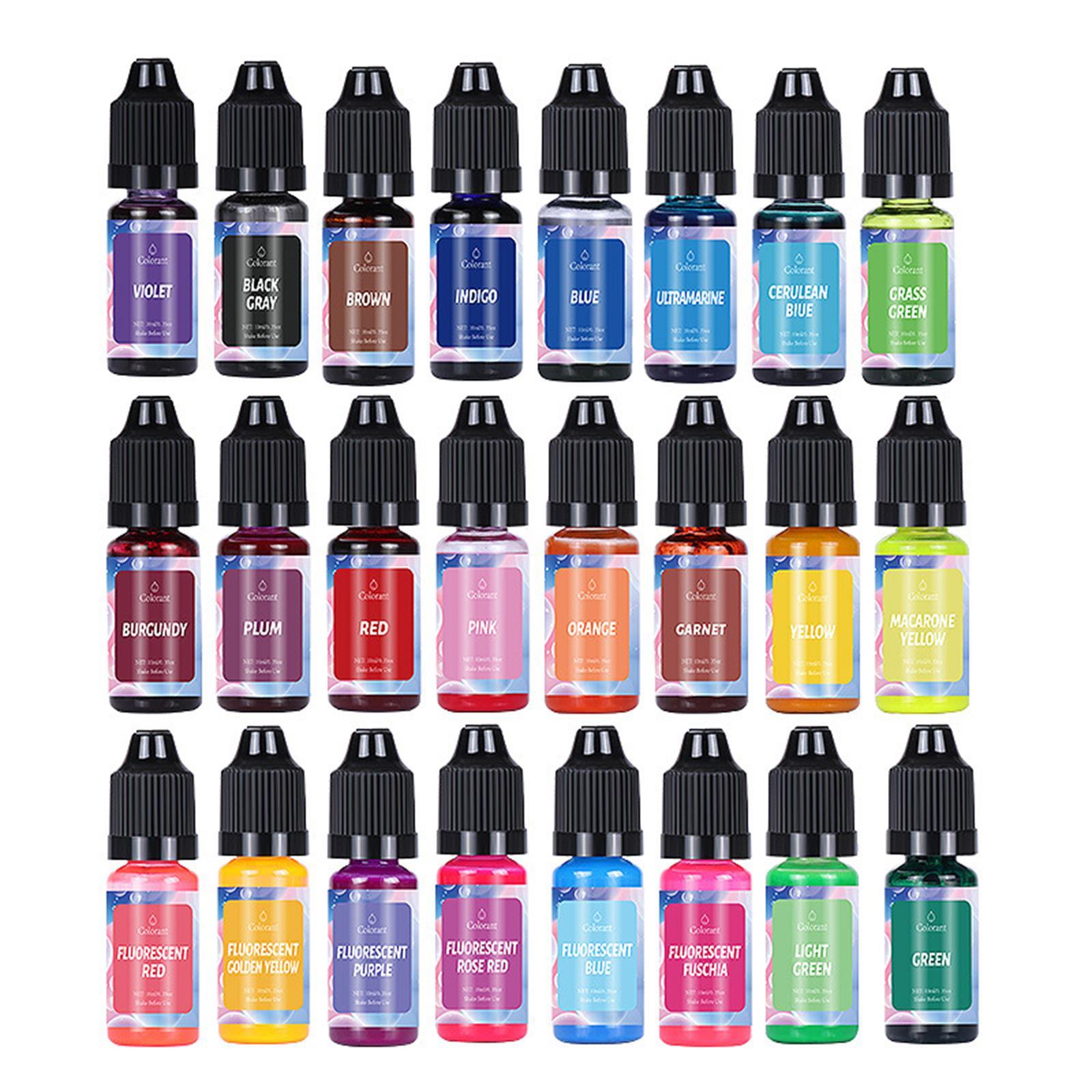 Candle Dye Candle Color Dye Soap Coloring Handmade Candle Supplies Candle Dye Colorant Candle Coloring 10ml Each for DIY Soap Making, Beeswax