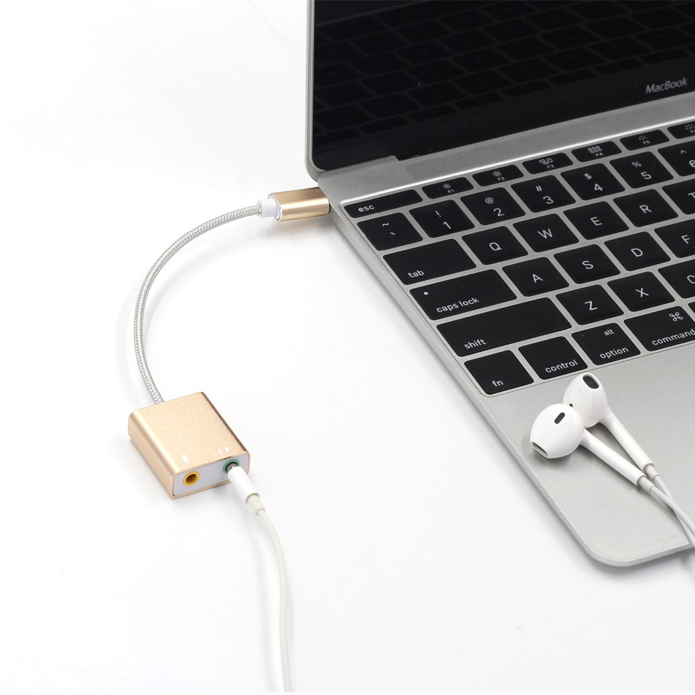SOAIY Dây chia mic và loa từ cổng Type C âm thanh 3D - Hàng Nhập Khẩu