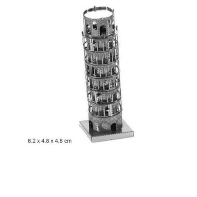 Đồ chơi lắp ghép mô hình 3D bằng thép tháp nghiêng Tower pisa -dc2154(22)