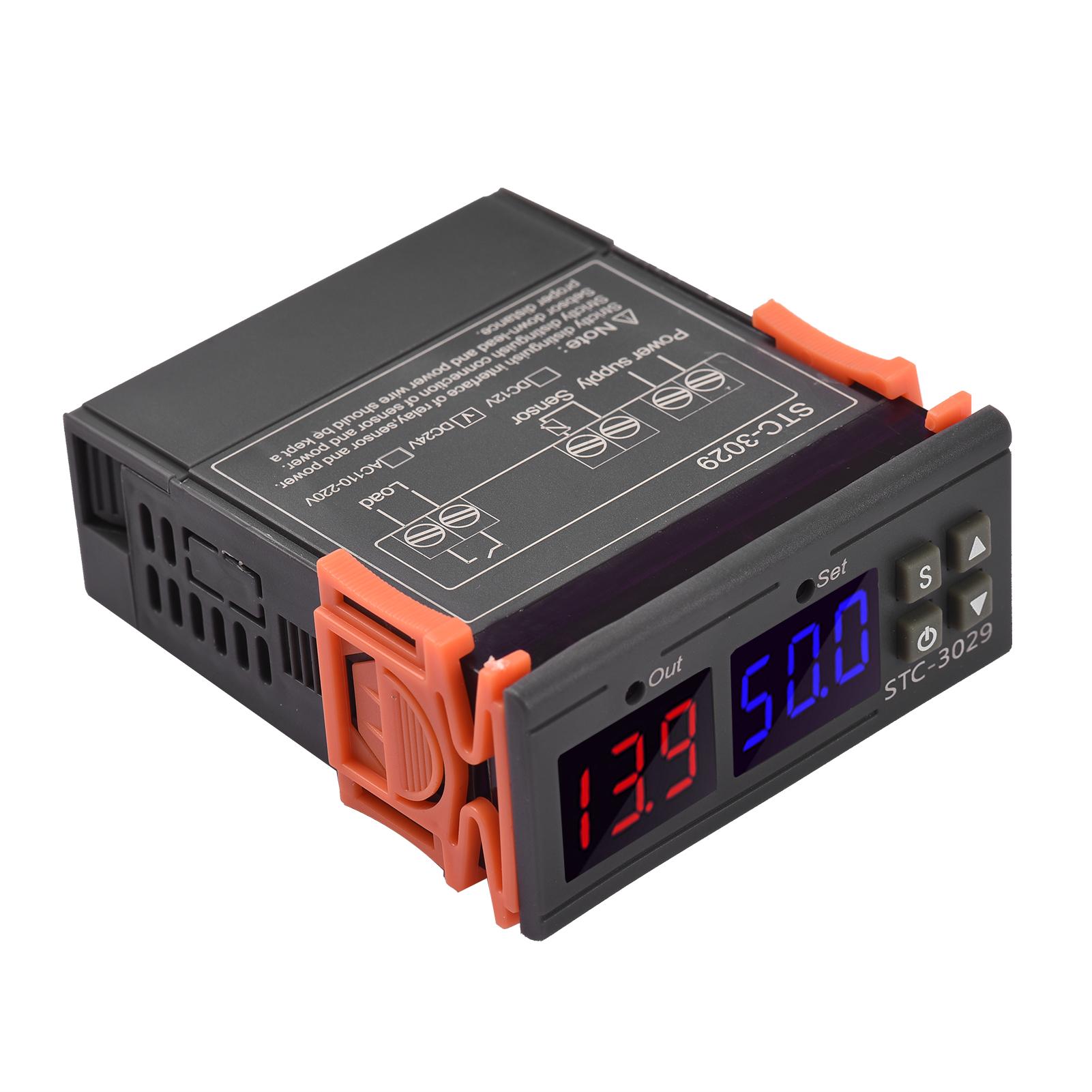 AC110V-220V 10A Mini LED Digital Soil Humidity Controller with Sensor 0%~100%RH Measuring Range with 1M Humidity Controller Sensor Probe