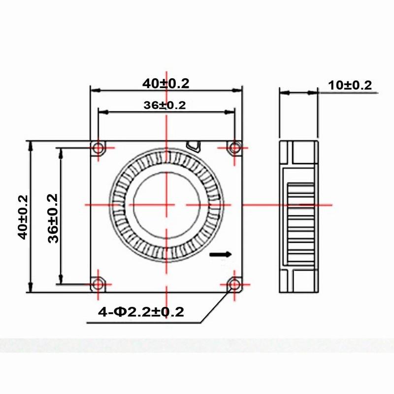 Gdstime 1 Pcs 4cm 401B Dual Ball DC 11V 40mmx40mmx1mm Mini 3D Printer Blower Cooling Fan 40mm x 1mm