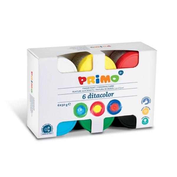 Bộ 6 Hũ Màu Fingerpaint PRIMO 226TD50S