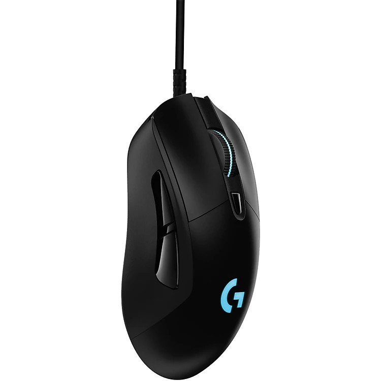 Chuột gaming có dây RGB Logitech G403 Hero màu đen (910-005634) - cảm biến 25k, công thái học, nhẹ 87g, 6 nút lập trình - Hàng Chính Hãng