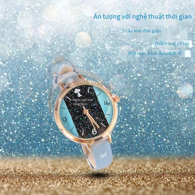 Vận Chuyển Nhanh Chóng Bán Phong Cách Hàn Quốc Thời Trang Tinh Tế Đồng Hồ Cặp Đôi Sinh Viên Thường Ngày Thời Gian Bong Bóng Nữ Dây Đeo Lịch Đồng Hồ Thạch Anh Chống Thấm Nước