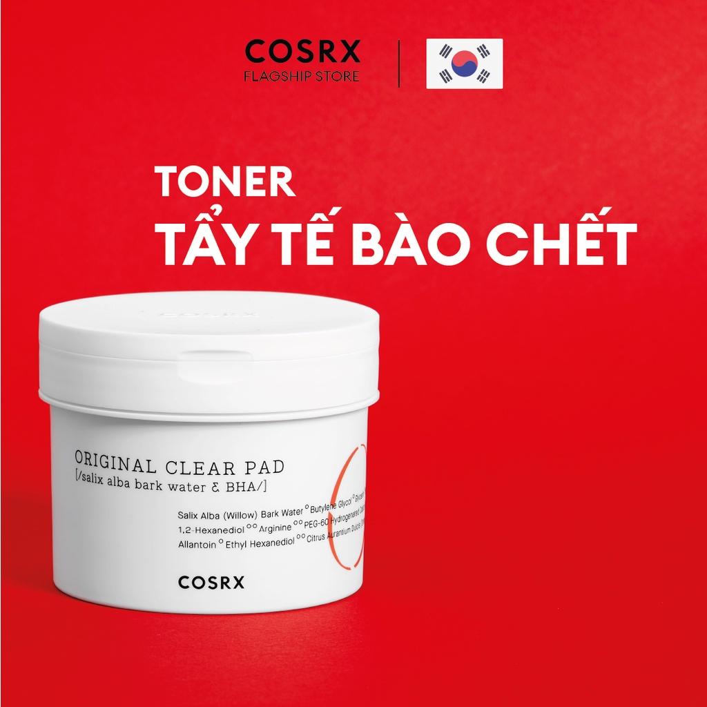 Bông Tẩy Tế Bào Chết Hoá Học 1% BHA COSRX One Step Original Clear Pad 70 Miếng