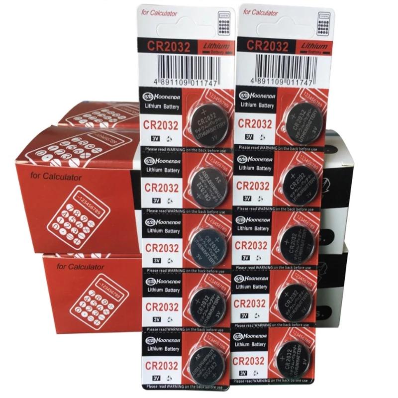 Ban Đầu 10 Chiếc CR2032 Tế Bào Nút Pin CR 2032 Cho Đồng Hồ Đồ Chơi Máy Tính Điều Khiển Từ Xa Máy Tính Điều Khiển